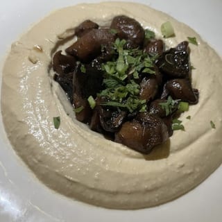 Hummus and Mushrooms